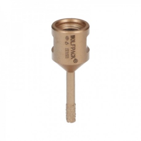 Corona Diamante Para Amoladora Ø 6 mm. Conexión Rosca M14. Corte Seco