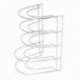 Soporte Vertical 5 Niveles Para Sartenes, Tapaderas, Acero Cromado