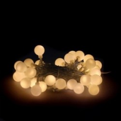 Guirnalda Luces Navidad Esfera 40 Leds Blanco Calido. Luz Navidad Interiores y Exteriores Ip44