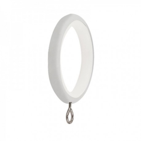Anilla Zirconio Para Barras Ø 20 mm. Sin Silenciador Acabado Blanco (Blister 10 unidades)