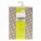 Mantel Hule Rectangular Topos Beige Impermeable Antimanchas PVC 140x250 cm. Recortable Uso Interior y Exterior
