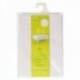 Mantel Hule Muleton Rectangular Blanco Impermeable Antimanchas PVC 140x250 cm. Recortable Uso Interior y Exterior