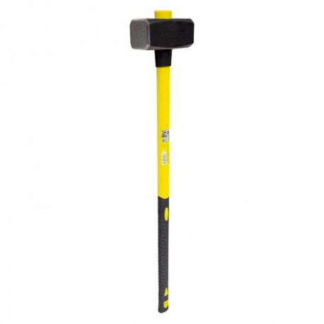 Maza Con Mango Fibra Vidrio 4 Kg. Cabeza Forjada, Con Anillo Anti Vibración, Maza / Porro