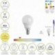 Bombilla Led Esferica Rosca E14. 5 Watt. Equivale A 55 Watt. 806 Lumenes. Regulable Luz Cálida (3000º K.)