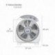 Ventilador Maurer Box Ø 30cm 40 Watt. 3 velocidades Aspas gran tamaño, 3 Con temporizador
