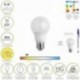 Bombilla Led Estandar Rosca E27. 8 Watt. Equivale A 65 Watt. 806 Lumenes. Luz Calida (2700º K.)