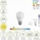 Bombilla Led Esferica Rosca E27 4.5 Watt. Equivale A 55 Watt. 470 Lumenes. Luz Cálida (2700º K.)