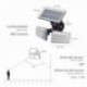 Aplique Solar Led Doble Con Sensor de Movimiento / Crepuscular 450 Lumenes. Protección IP65