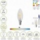 Bombilla Led Filamento Vela Twist. E14. 4,5 Watt. Equivale A 35 Watt. 470 Lumenes. Luz Neutra 4000º K.