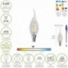 Bombilla Led Filamento Vela Llama E14. 4,5 Watt. Equivale A 35 Watt. 470 Lumenes. Luz Neutra 4000º K.