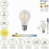Bombilla Led Filamento Standar Rosca E27. 7 Watt. Equivale A 50 Watt. 806 Lumenes. Luz Calida 2700º K.