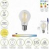 Bombilla Led Filamento Standar Rosca E27. 10 Watt. Equivale A 80 Watt. 1521 Lumenes. Luz Calida 2700º K.