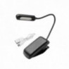 Linterna Led De Mesa 1 Watt. 30 Lumenes. Con Clip Recargable Usb Con 3 Tonos De Luz y 3 Niveles De Luminosidad
