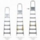 Escalera Doméstica Aluminio Profesional 7 Peldaños 12 cm Grosor.