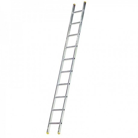 Escalera Aluminio 1 Tramo, 10 Peldaños. Antideslizante, Resistente.