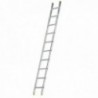 Escalera Aluminio 1 Tramo, 14 Peldaños. Antideslizante, Resistente.