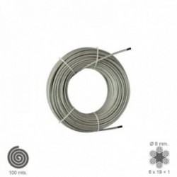 Cable Galvanizado 8 mm. (Rollo 100 Metros) No Elevacion