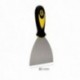 Espatula Acero Inoxidable Ancho 80 mm. Con Mango de Goma Ergonomico, Espatula Pintor, Espatula Masilla, Paletina, Paleta Rascar