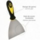 Espatula Acero Inoxidable Ancho 80 mm. Con Mango de Goma Ergonomico, Espatula Pintor, Espatula Masilla, Paletina, Paleta Rascar