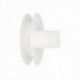 Disco Plastico Compacto Para Persianas. Rodamieto 120x40 mm. Para cintas hasta 20 mm.