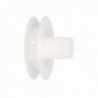Disco Plastico Compacto Para Persianas. Rodamieto 120x40 mm. Para cintas hasta 20 mm.