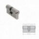 Cilindro Seguridad 35x35 mm. Leva Larga Niquelado Con 5 llaves