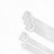 Brida Nylon 100%. Color Blanco / Natural 3,5 x 200 mm. 100 Piezas. Abrazadera Plastico, Organizador Cables, Alta Resistencia