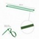 Brida Nylon 100%. Color Verde 3,6 x 200 mm. Bolsa 100 Unidades. Abrazadera Plastico, Organizador Cables, Alta Resistencia
