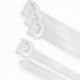 Brida Nylon 100%. Color Blanco / Natural 7,5 x 450 mm. 100 Piezas. Abrazadera Plastico, Organizador Cables, Alta Resistencia