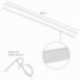 Brida Nylon 100%. Color Blanco / Natural 7,5 x 450 mm. 100 Piezas. Abrazadera Plastico, Organizador Cables, Alta Resistencia