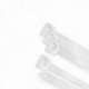 Brida Nylon 100%. Color Blanco / Natural 2,5 x135 mm. 100 Piezas. Abrazadera Plastico, Organizador Cables, Alta Resistencia