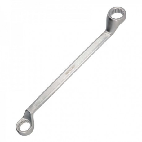Llave Estrella Acodada Plus Acero Cromo Vanadio 24x26 DIN 838. Llave Doble Boca Acodada, Llave Fija Estrella Acodada