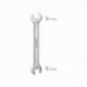 Llave Fija Plus Acero Cromo Vanadio 16x17 DIN 3110. Llave Fija, Llave Fija Doble