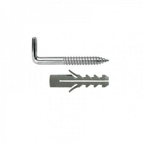 Kit Sanitario Alcayata Con Taco Expansión Ø 10 x 50 mm. Fijación Calentadores / Termos De Agua