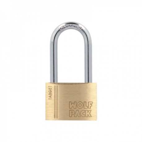 Candado Laton Arco Largo 40 mm. Serie Target. Arco Endurecido. Candado Maletas, Candado Taquillas, Candado Puertas