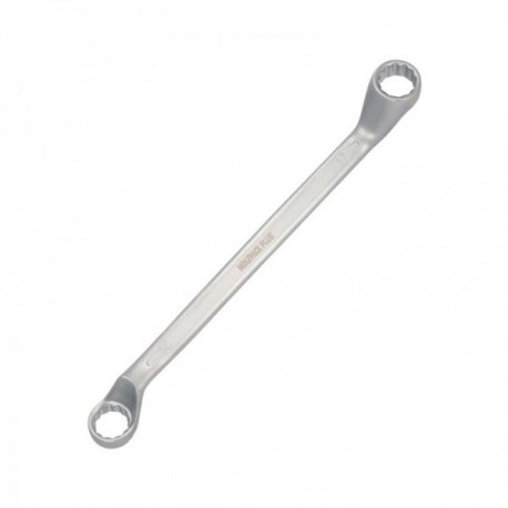 Llave Estrella Acodada Plus Acero Cromo Vanadio 16x17 DIN 838. Llave Doble Boca Acodada, Llave Fija Estrella Acodada