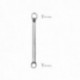 Llave Estrella Acodada Plus Acero Cromo Vanadio 18x19 DIN 838. Llave Doble Boca Acodada, Llave Fija Estrella Acodada