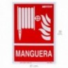 Cartel / Señal Fluorescente Manguera 30x21 cm.