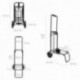 Carretilla Plegable Metalica De Carga - Porta Maletas Con Cuerda Elastica