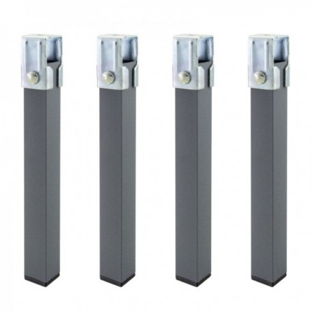 Juego Patas Somier Cuadradas (4 Unidades) Tubo 30x30 mm. Para Somier