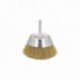 Cepillo Acero Latonado Para Taladro Taza Ø 50 mm. Espiga 1/4"