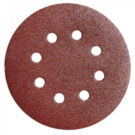 Lija recambio velcro disco Ø 125 mm. con agujeros grano 240