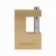 Candado Cuadrado Latón Persiana Ancho 70 mm. Alta Seguridad, Antirrobo Puertas,