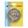 Cinta Abrazadera cortar Zincada 8 mm. x 3 m. con 8