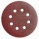 Lija Recambio Velcro Disco Ø 125 mm. con Agujeros Grano 80 (10 Piezas)