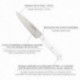 Cuchillo Husky Verduras 15 cm. Hoja Acero Inoxidable, Cuchillo Verduras, Cuchillo Cortar Verduras Mango Ergonomico Blanco
