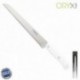 Cuchillo Husky Panero 21 cm. Hoja Acero Inoxidable, Cuchillo Pan , Cuchillo Cortar Pan Mango Ergonomico Blanco