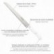 Cuchillo Husky Panero 21 cm. Hoja Acero Inoxidable, Cuchillo Pan , Cuchillo Cortar Pan Mango Ergonomico Blanco