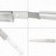 Cuchillo Husky Panero 21 cm. Hoja Acero Inoxidable, Cuchillo Pan , Cuchillo Cortar Pan Mango Ergonomico Blanco