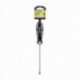 Destornillador Plano Estampado Acero S2 Mango TPR Bimaterial. Medida 1,0 x Ø 5,5 x 125 mm. DIN5265